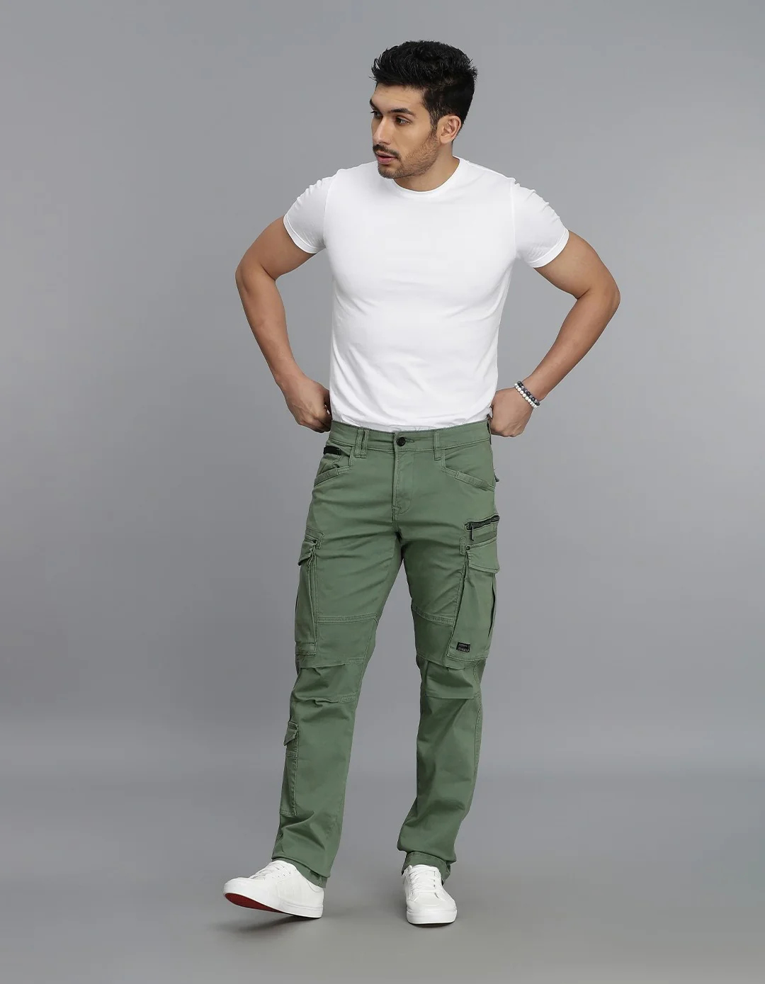 Green Regular Fit Cargo Pant - Image 2