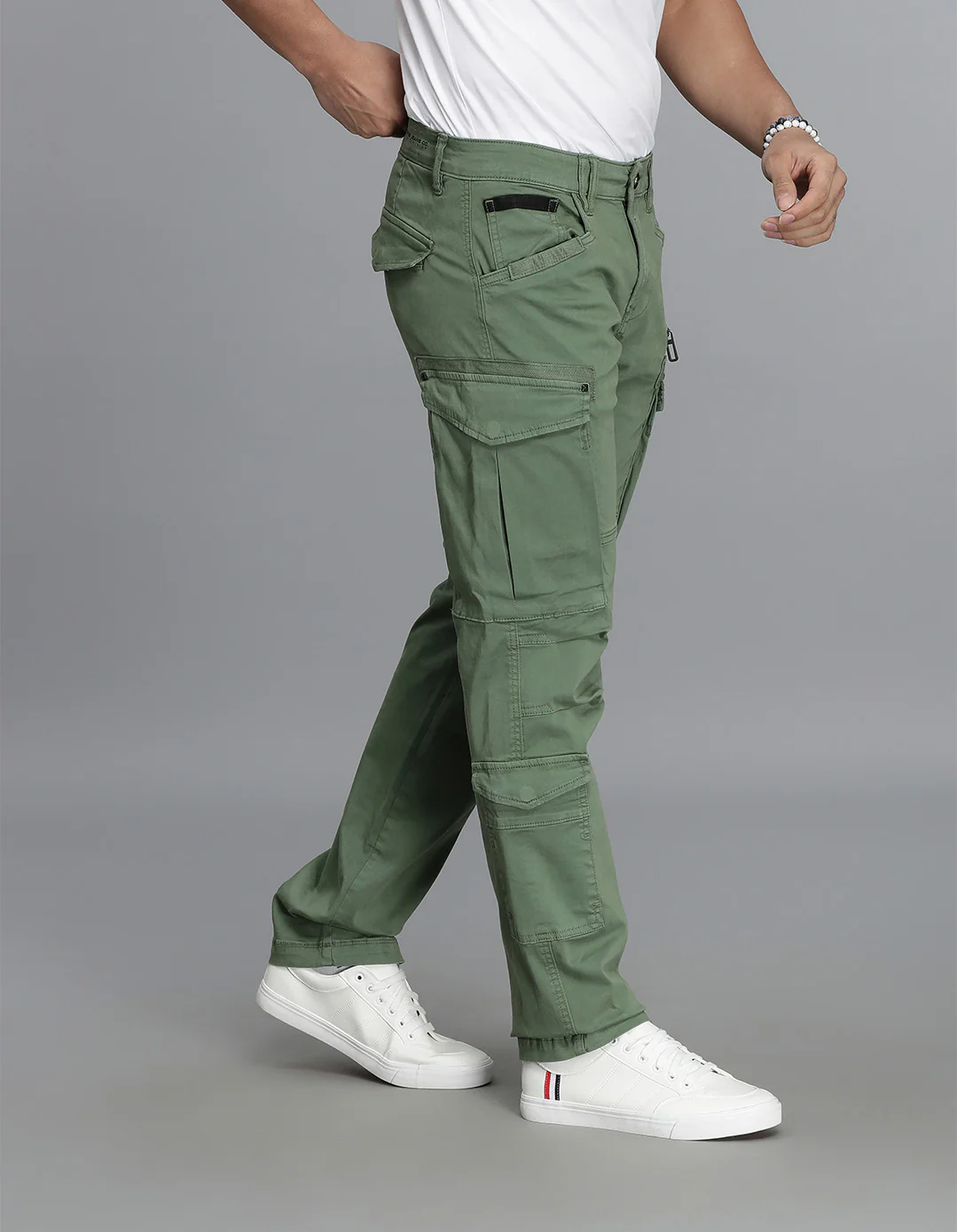 Green Regular Fit Cargo Pant - Image 4