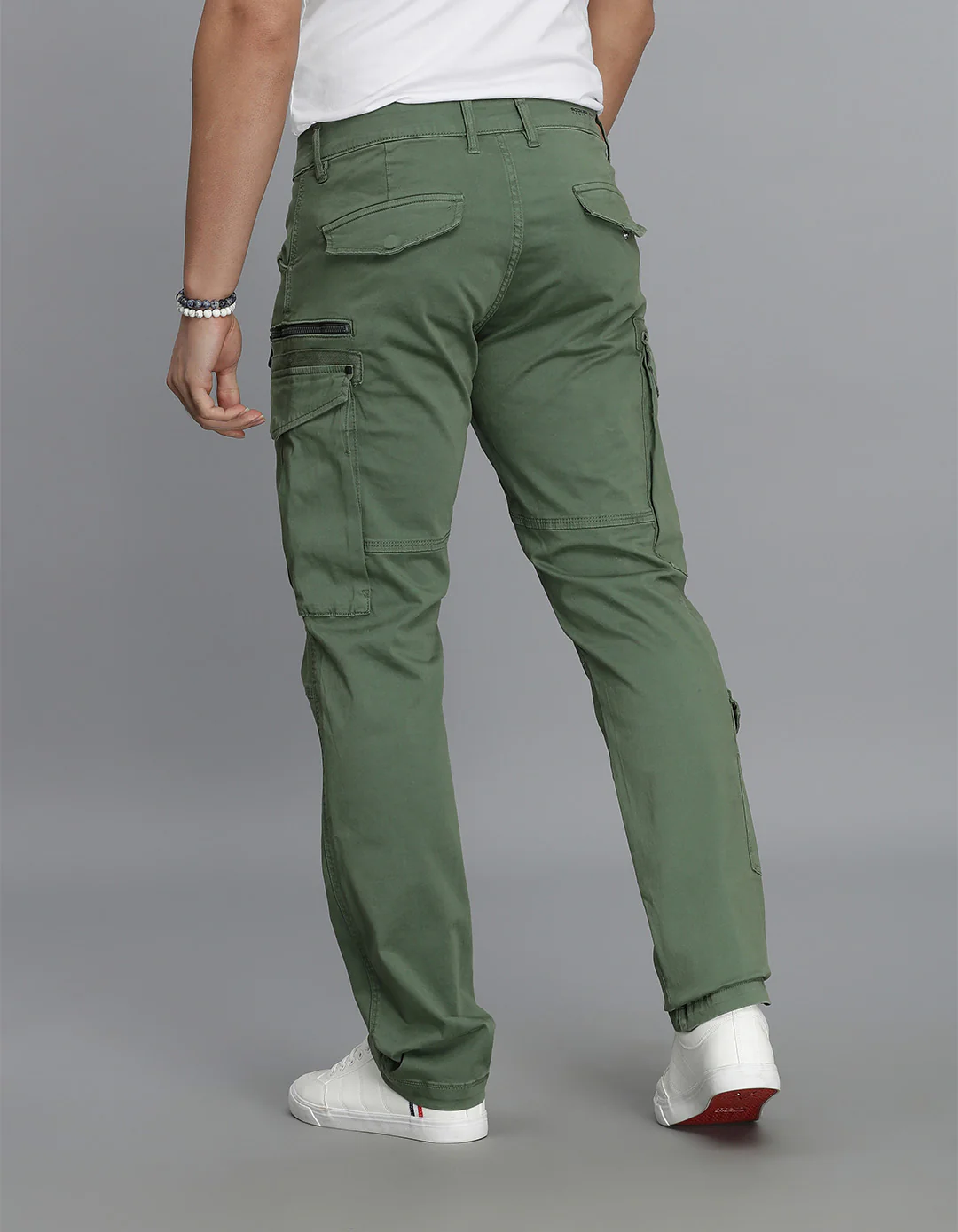 Green Regular Fit Cargo Pant - Image 5