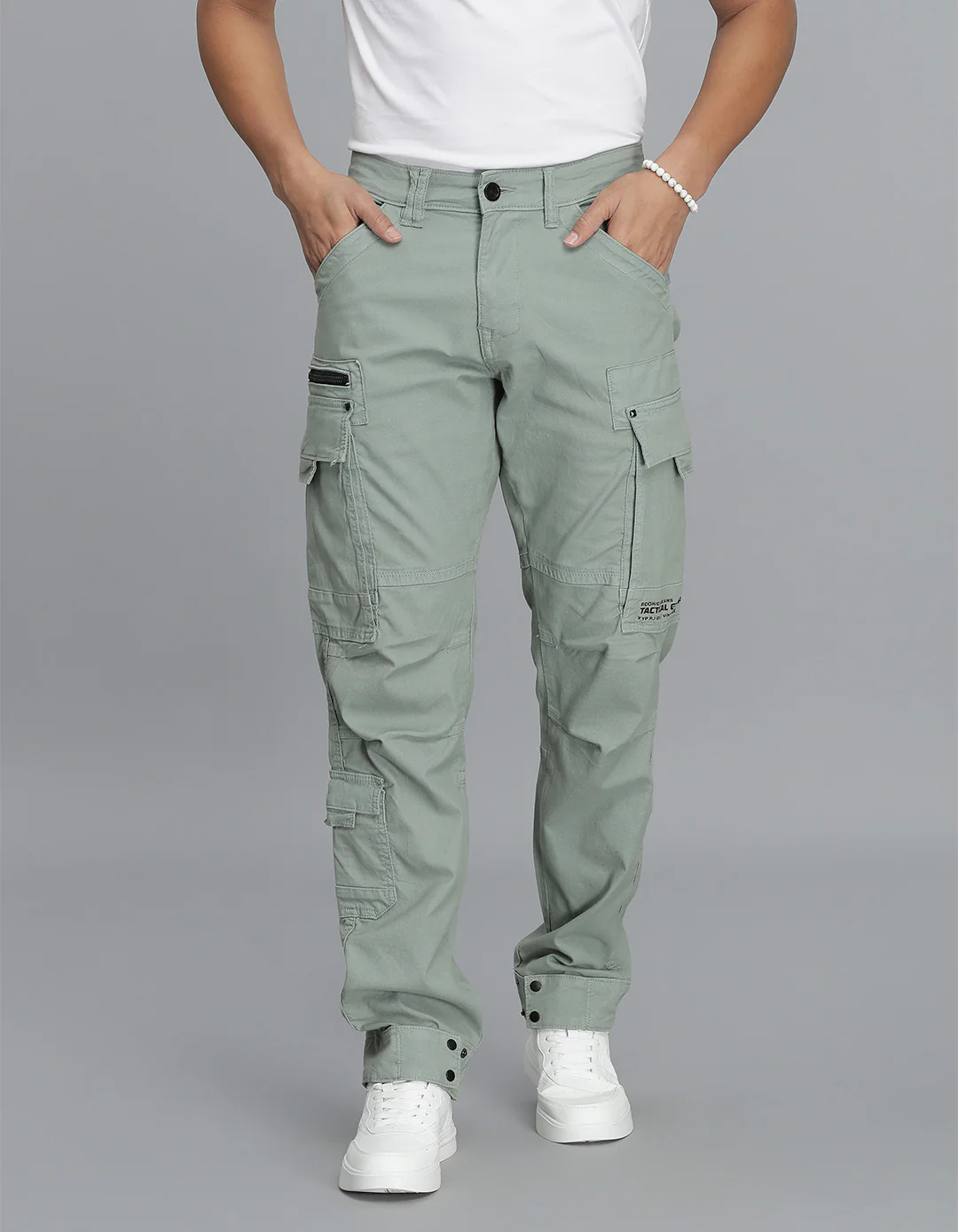 Green Slim Fit Cargo Pant