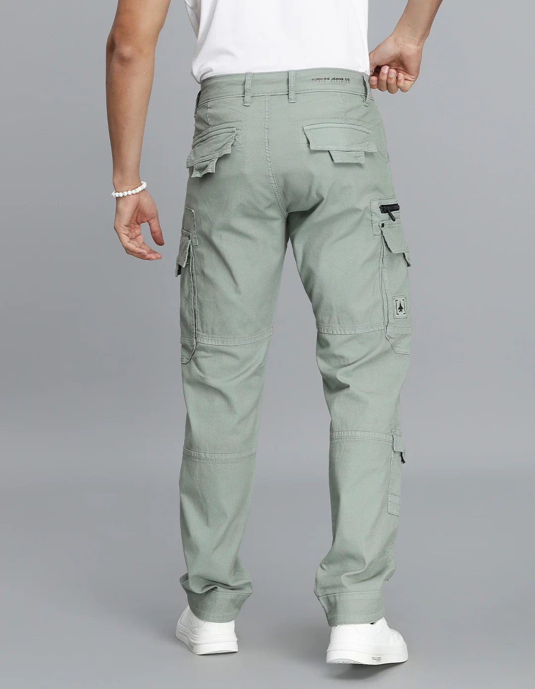Green Slim Fit Cargo Pant - Image 5