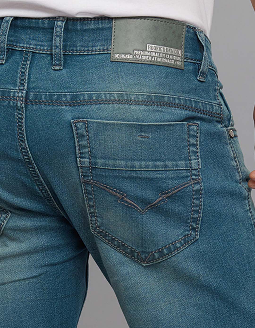 Greenish Low-Rise Ankle Length Stretch Jeans - Image 7