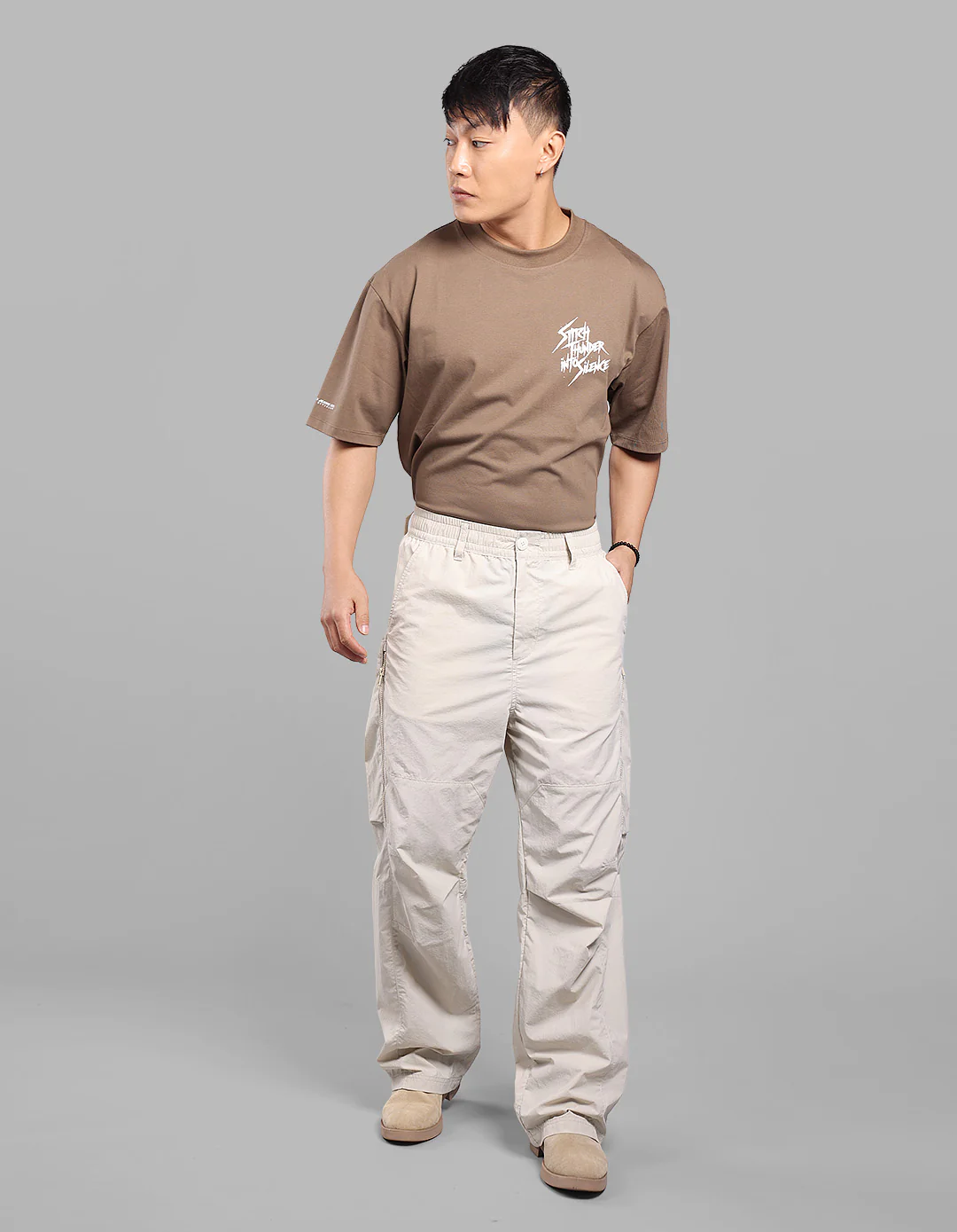 Ivory Loose Fit Utility Pant - Image 2