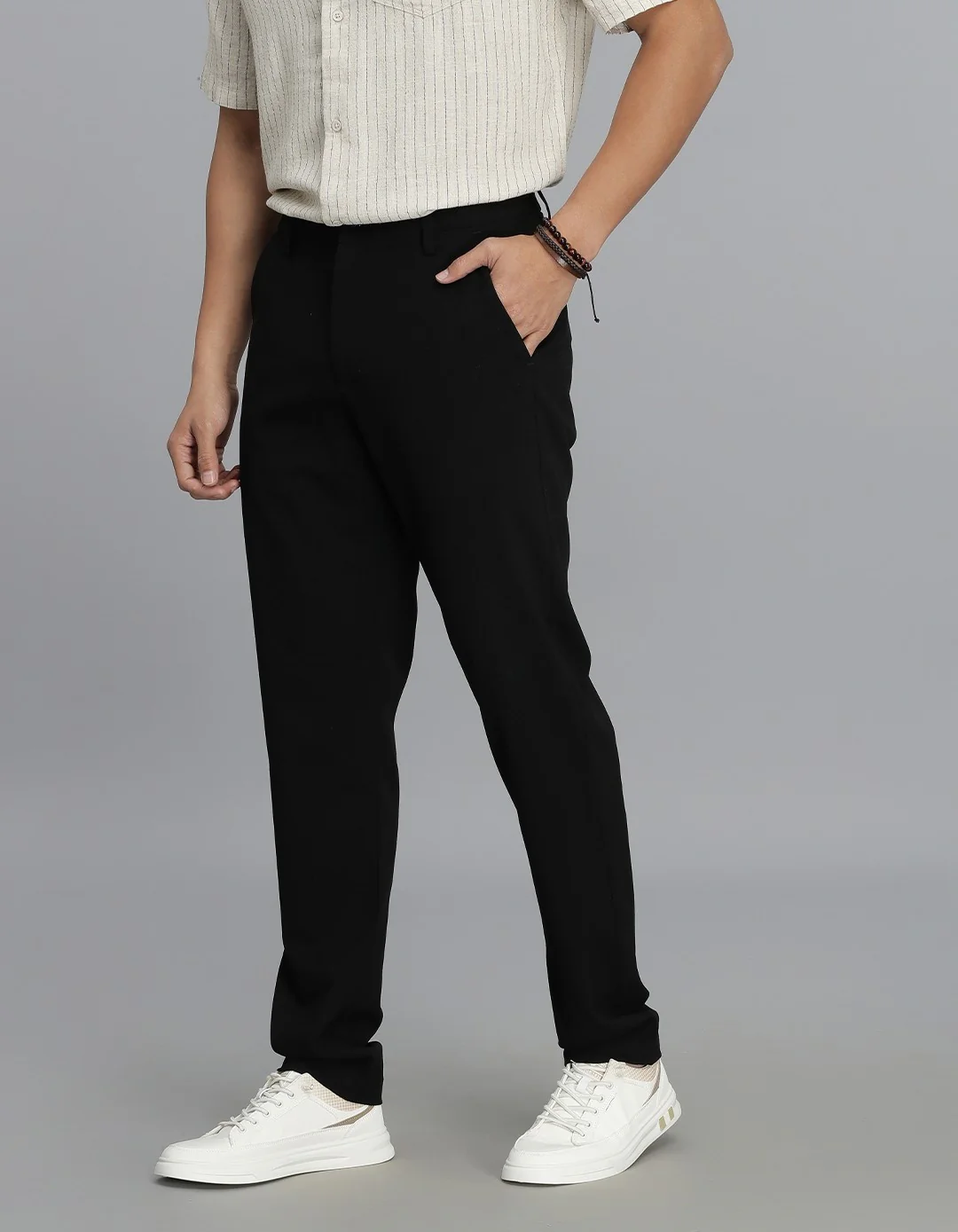 Jet Black Chinos Trouser - Image 3