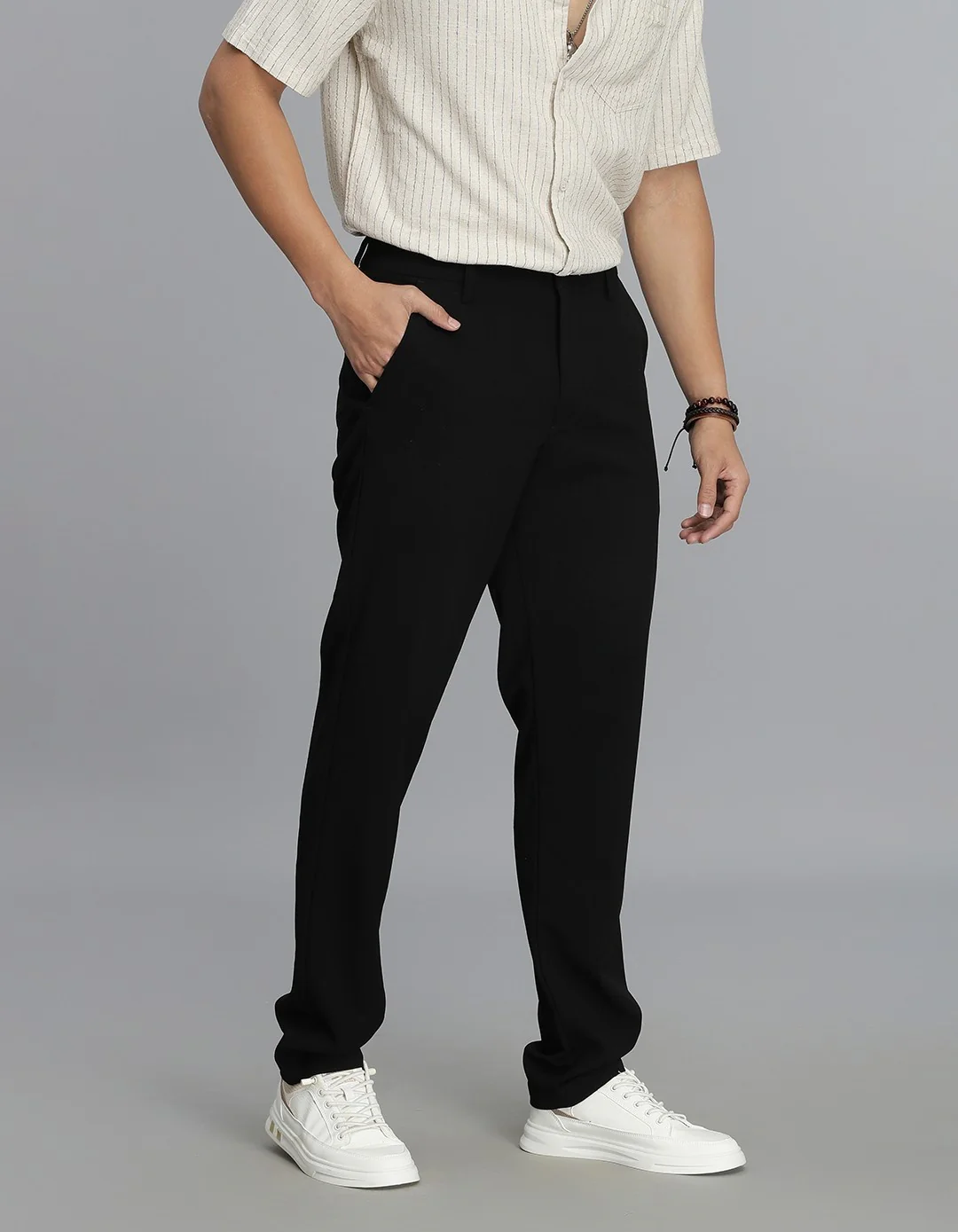 Jet Black Chinos Trouser - Image 4