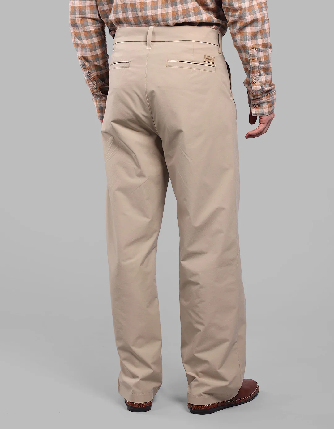 Khaki Loose Fit Pleated Korean Pants - Image 5