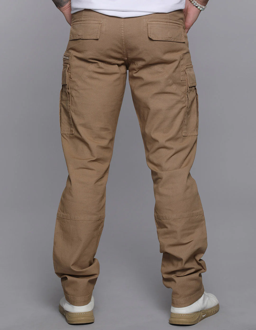 Khaki Regular Fit Cargo Pant - Image 6