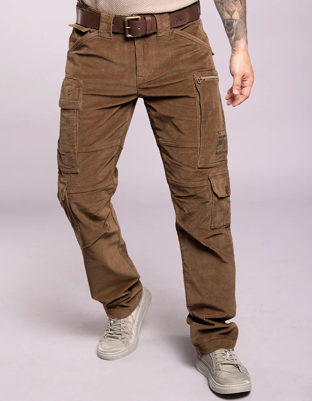 Khaki Regular Fit Cargo Pant