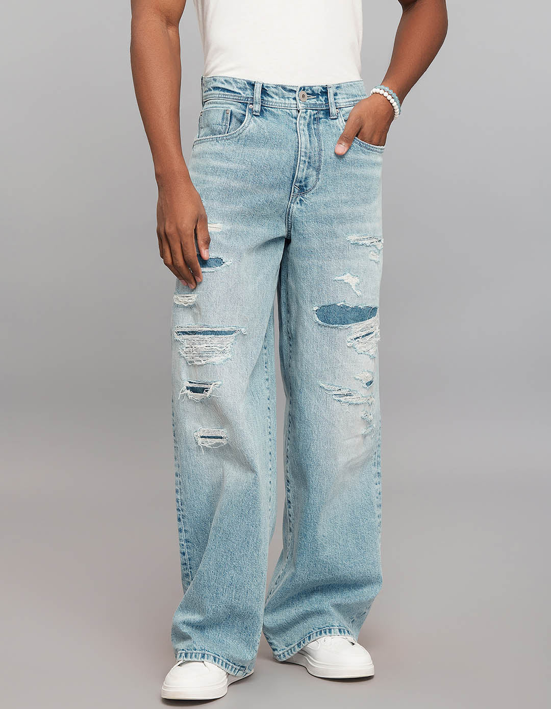 Light Blue Extra Loose Fit Jeans