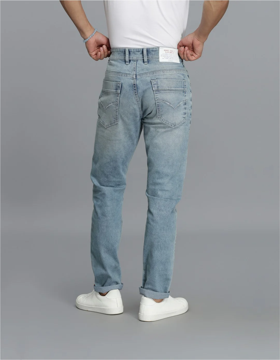 Light Blue Low-Rise Ankle Length jeans - Image 5