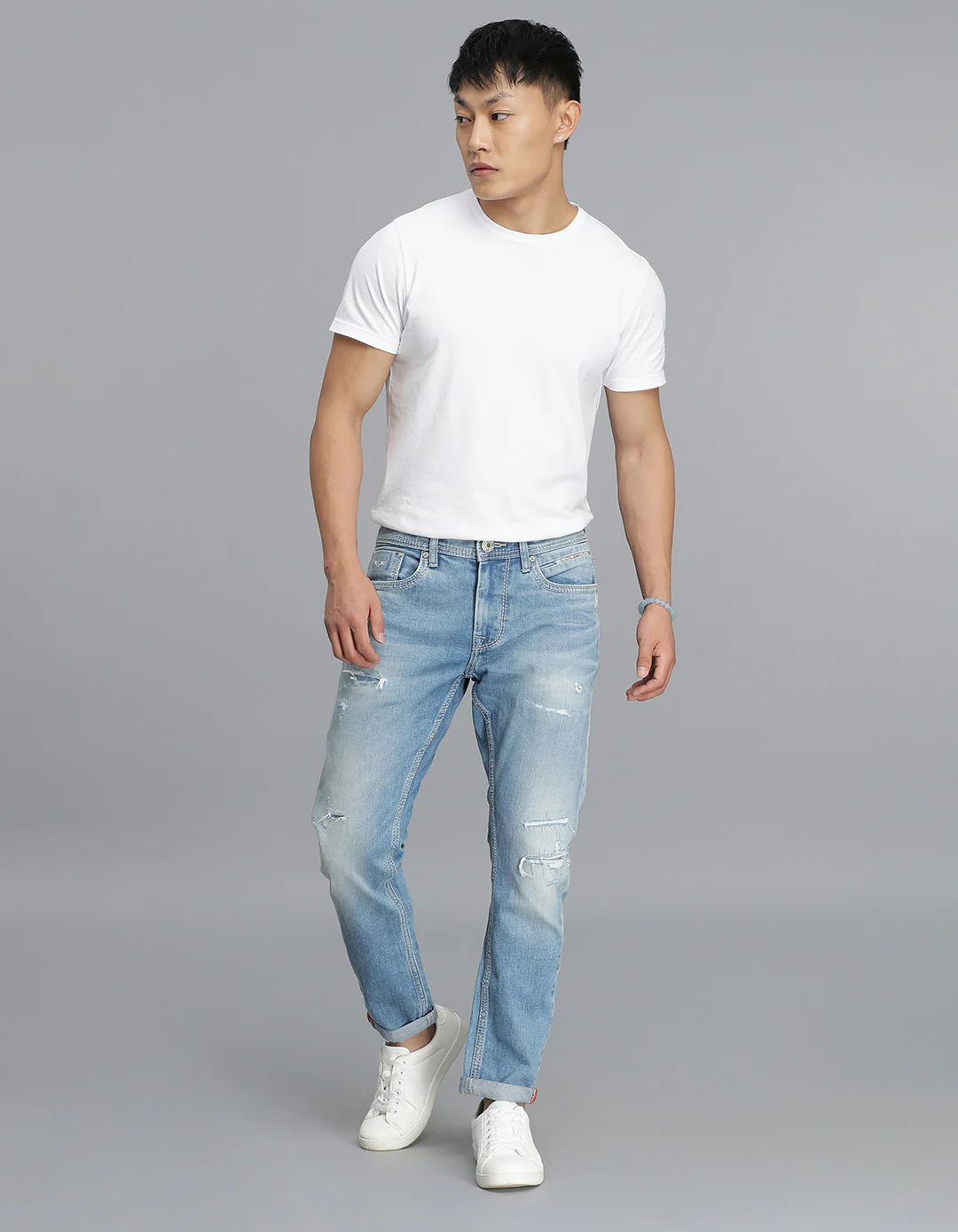 Light Blue Low-Rise Ankle Length Jeans - Image 3