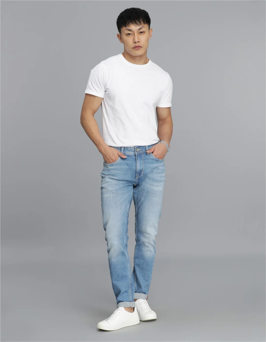 Light Blue Low-Rise Ankle Length jeans - Image 2