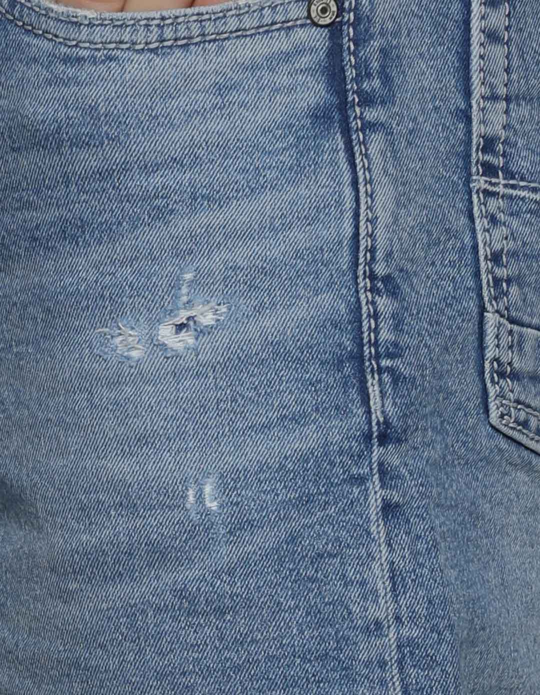 Light Blue Midrise Loose Fit Jeans - Image 3