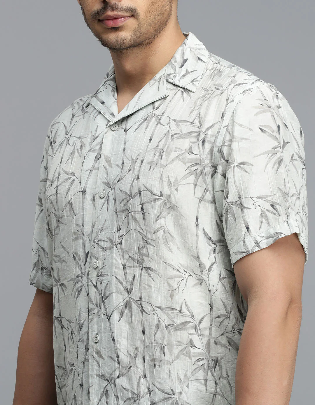 Light Green Half Sleeves Printed Shirt - Image 6
