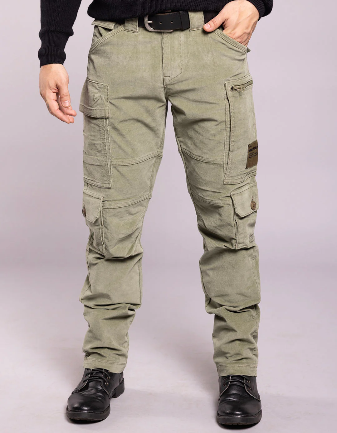Light Green Regular Fit Cargo Pant