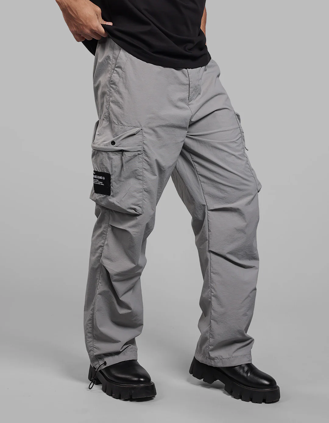 Light Grey Loose Fit Utility Cargo
