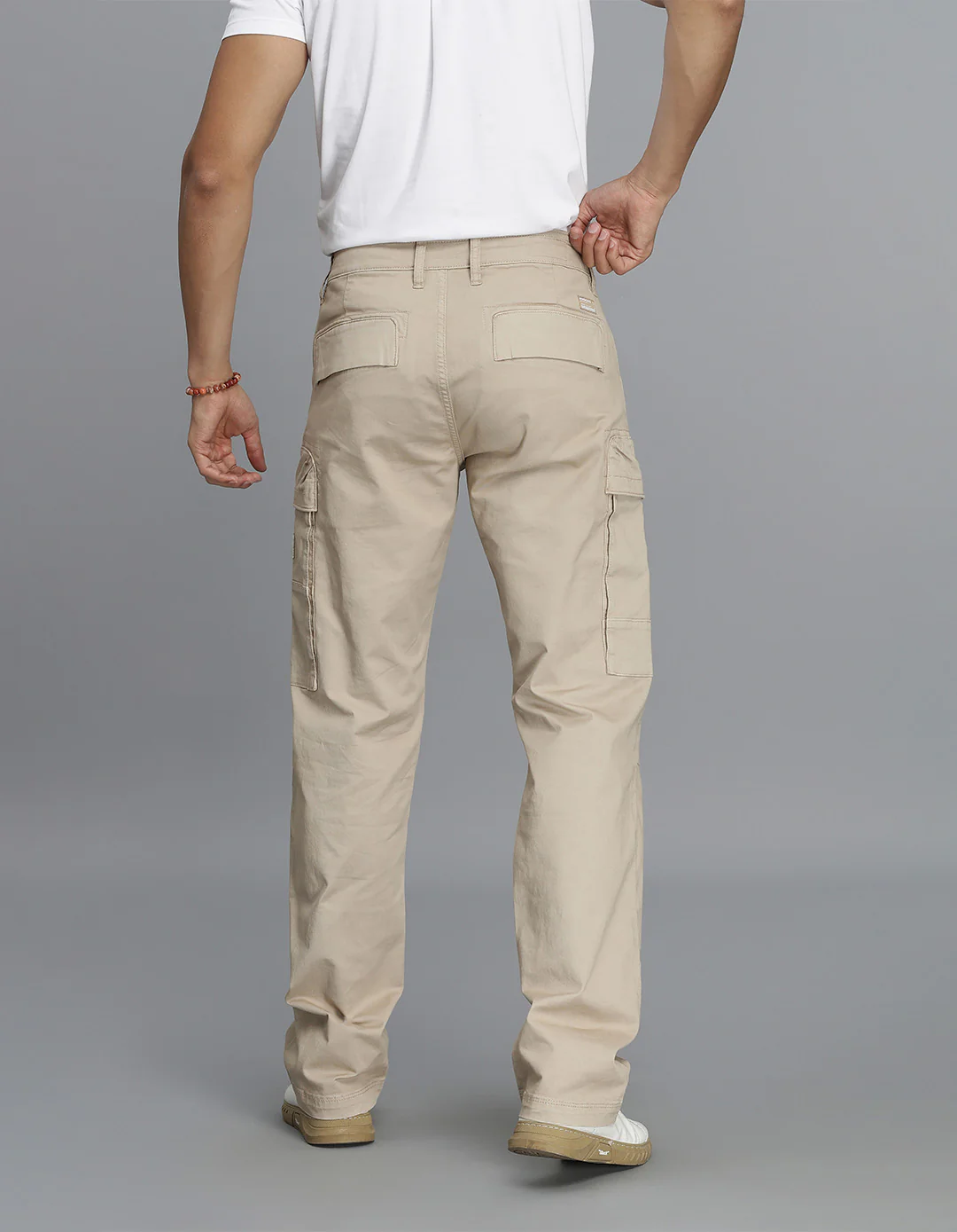 Light Khaki Regular Fit Cargo Pant - Image 5