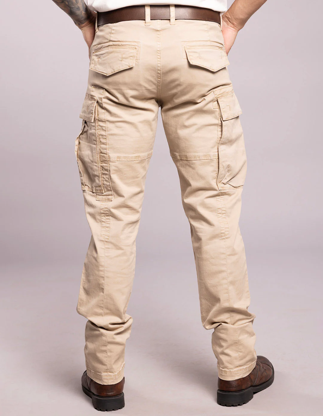 Light Khaki Regular Fit Cargo Pant - Image 6