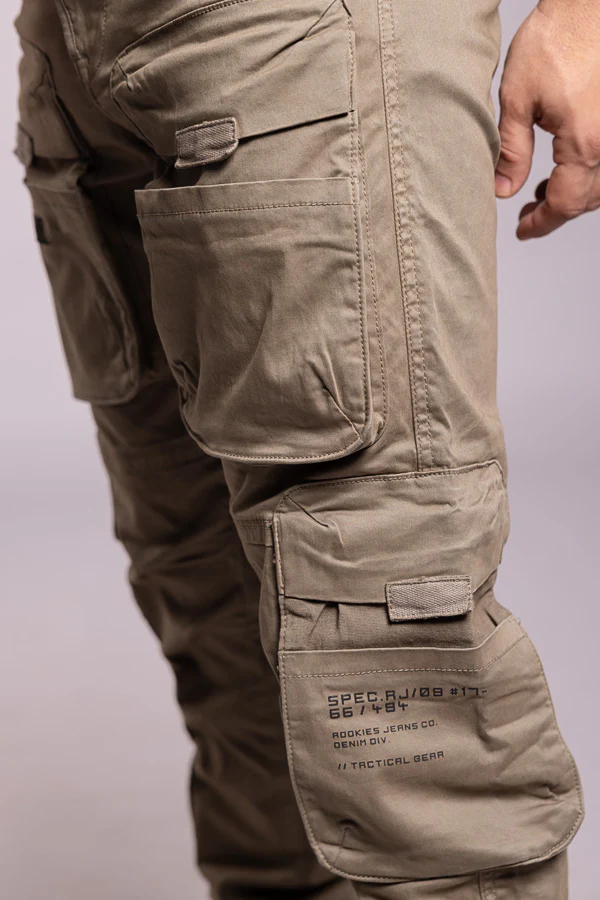 Light Olive Regular Fit Cargo Pant - Image 7