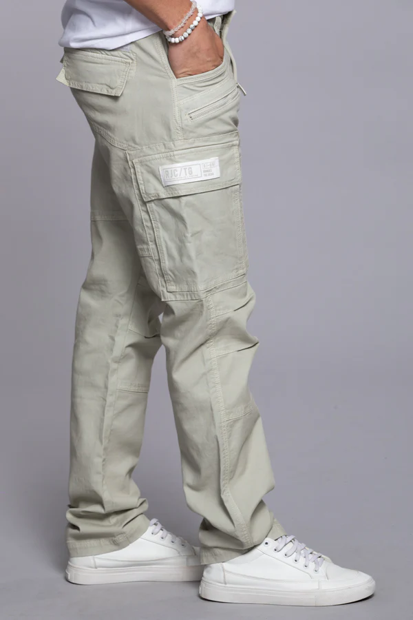 Light Stone Regular Fit Cargo Pant - Image 5