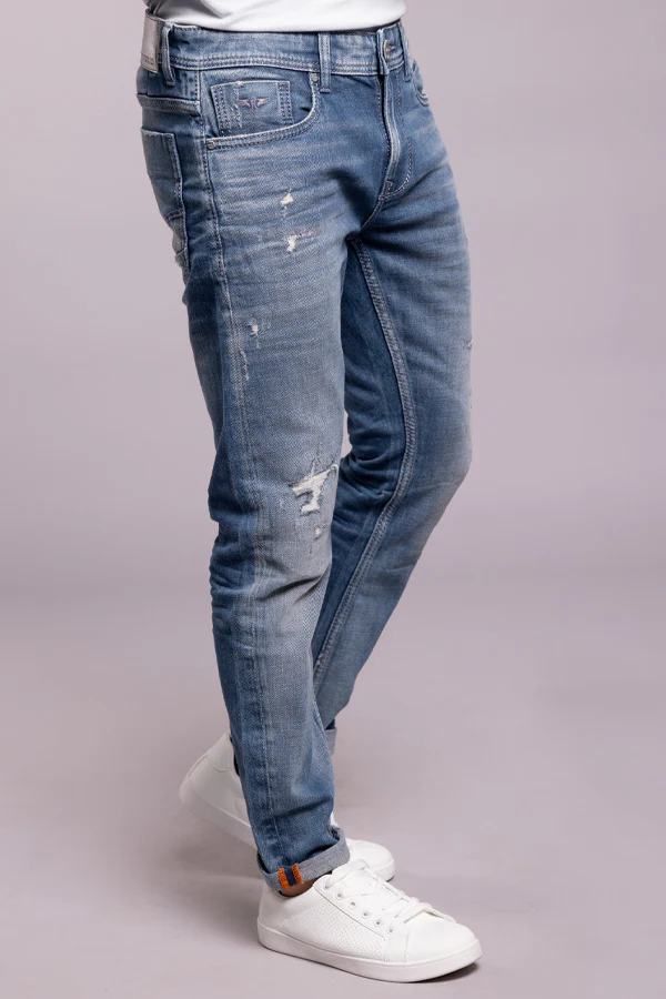 Med Blue Low-Rise Ankle Length Jeans - Image 3