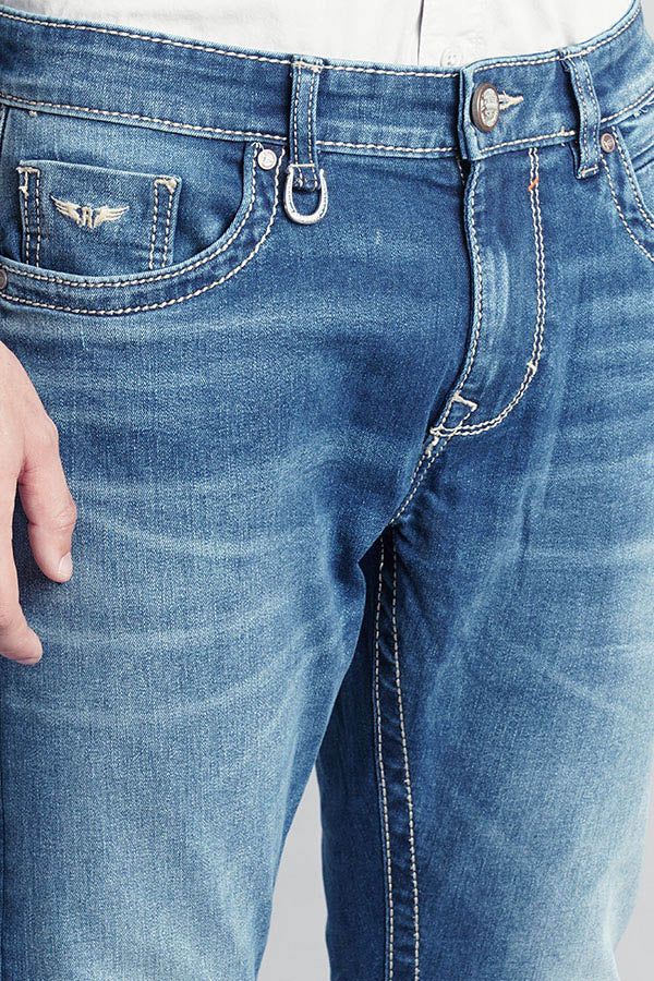 Med Blue Low-Rise Ankle Length Jeans - Image 6