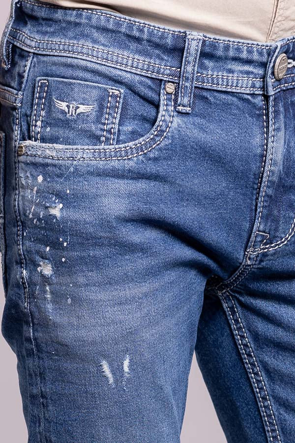 Med Blue Low-Rise Ankle Length Jeans - Image 8