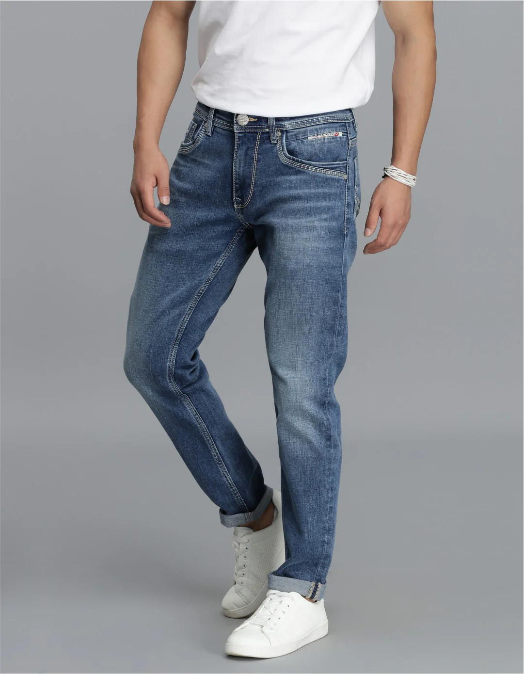 Med Blue Low-Rise Ankle Length jeans - Image 3