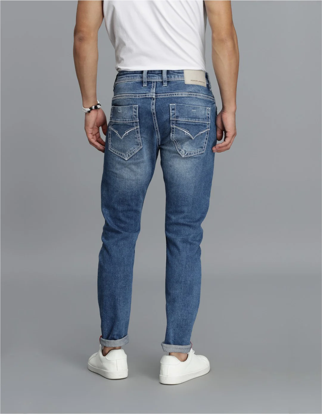 Med Blue Low-Rise Ankle Length jeans - Image 5