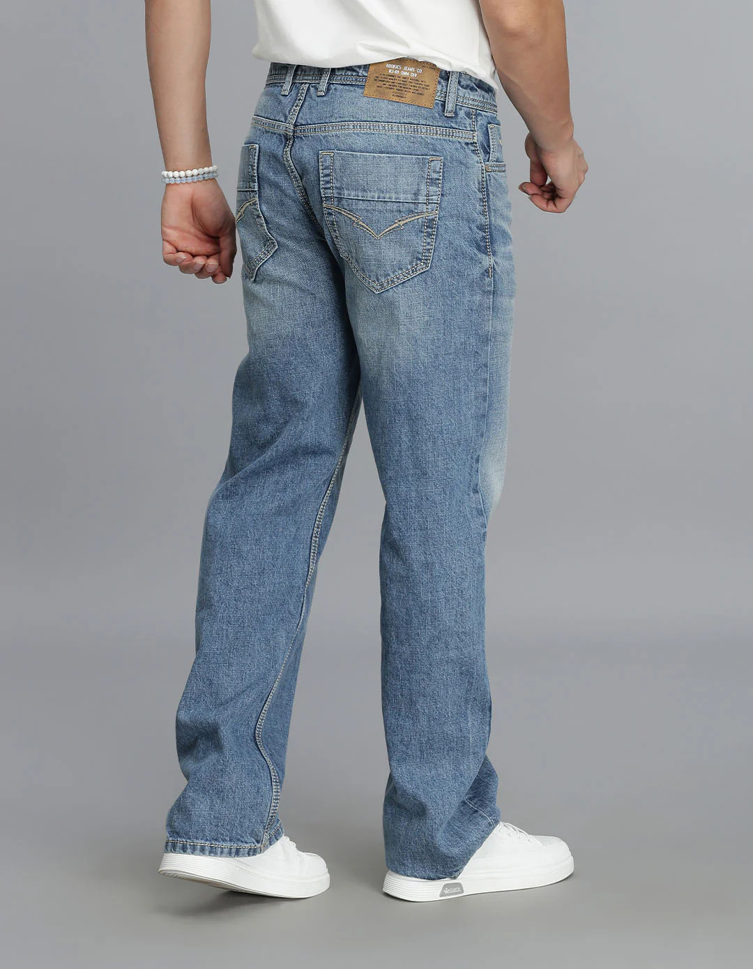 Med Blue Midrise Loose Fit jeans - Image 5