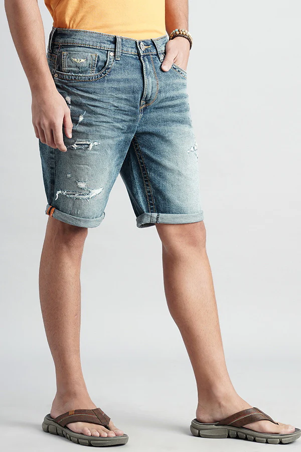Med Blue Denim Short - Image 3