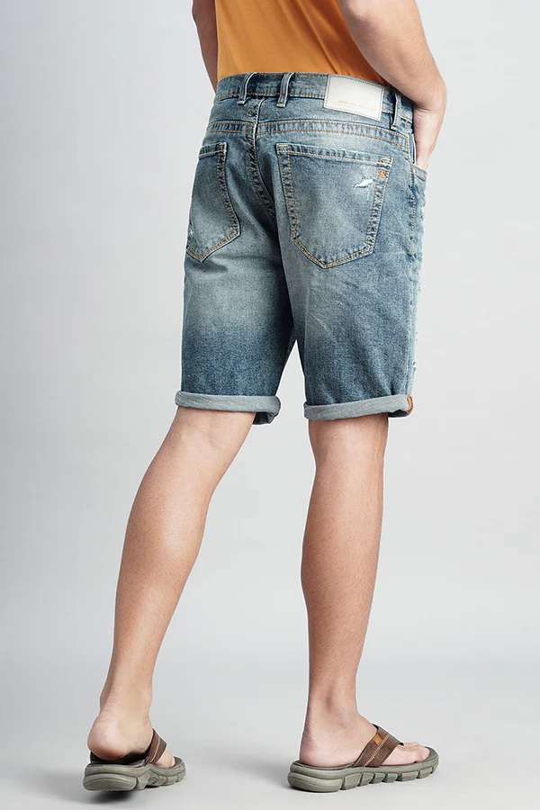 Med Blue Denim Short - Image 4
