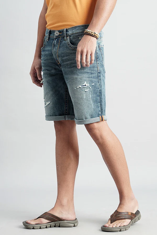 Med Blue Denim Short - Image 5