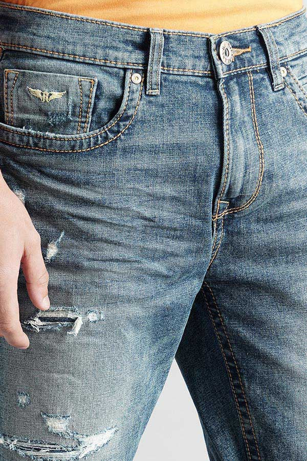Med Blue Denim Short - Image 6