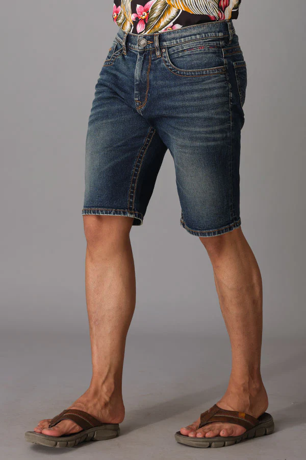 Med Blue Denim Short - Image 3