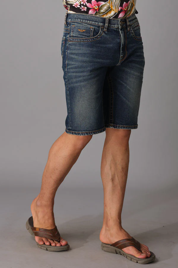Med Blue Denim Short - Image 4