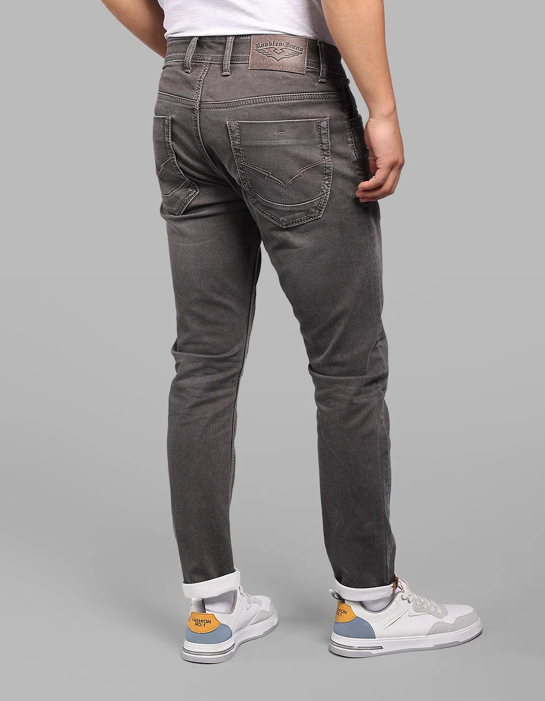 Med Brown Low-Rise Ankle Length Stretch Jeans - Image 5
