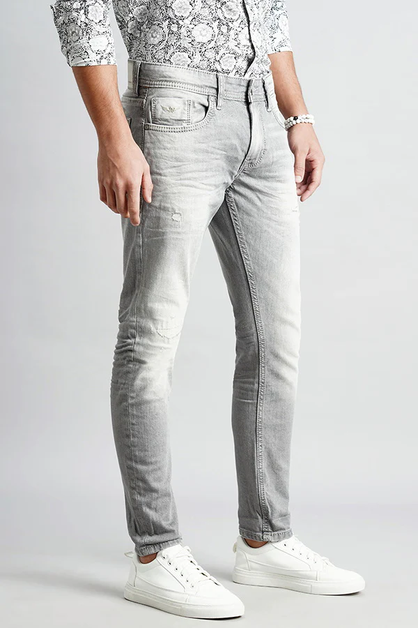 Med Grey Low-Rise Ankle Length Jeans - Image 3