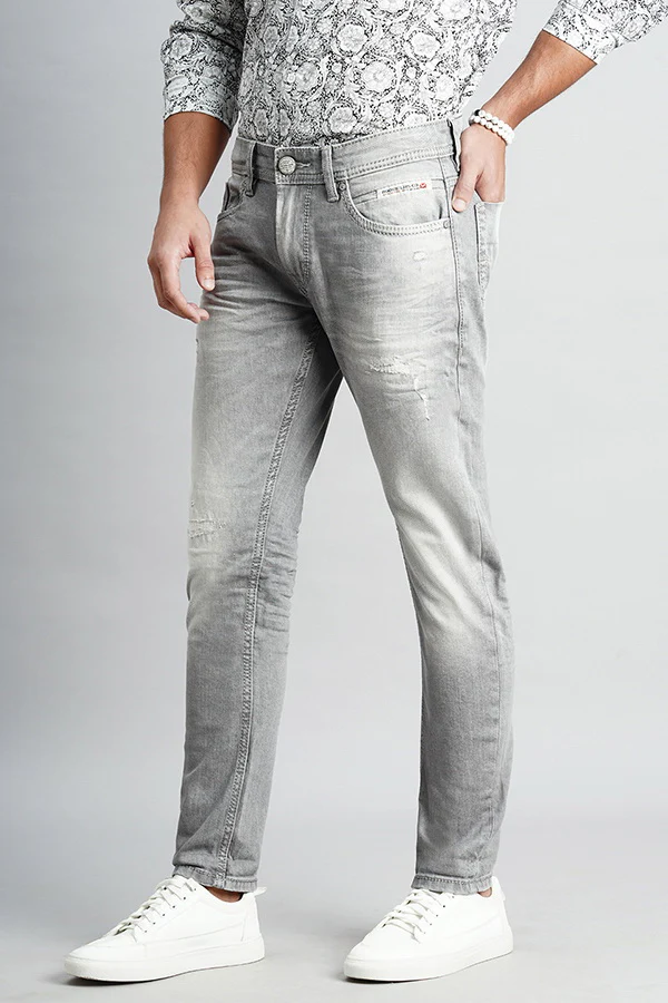 Med Grey Low-Rise Ankle Length Jeans - Image 5
