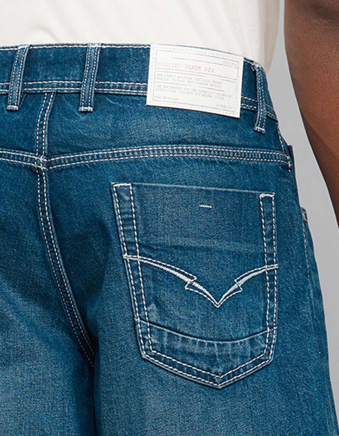 Medium Blue Extra Loose Fit Jeans - Image 4