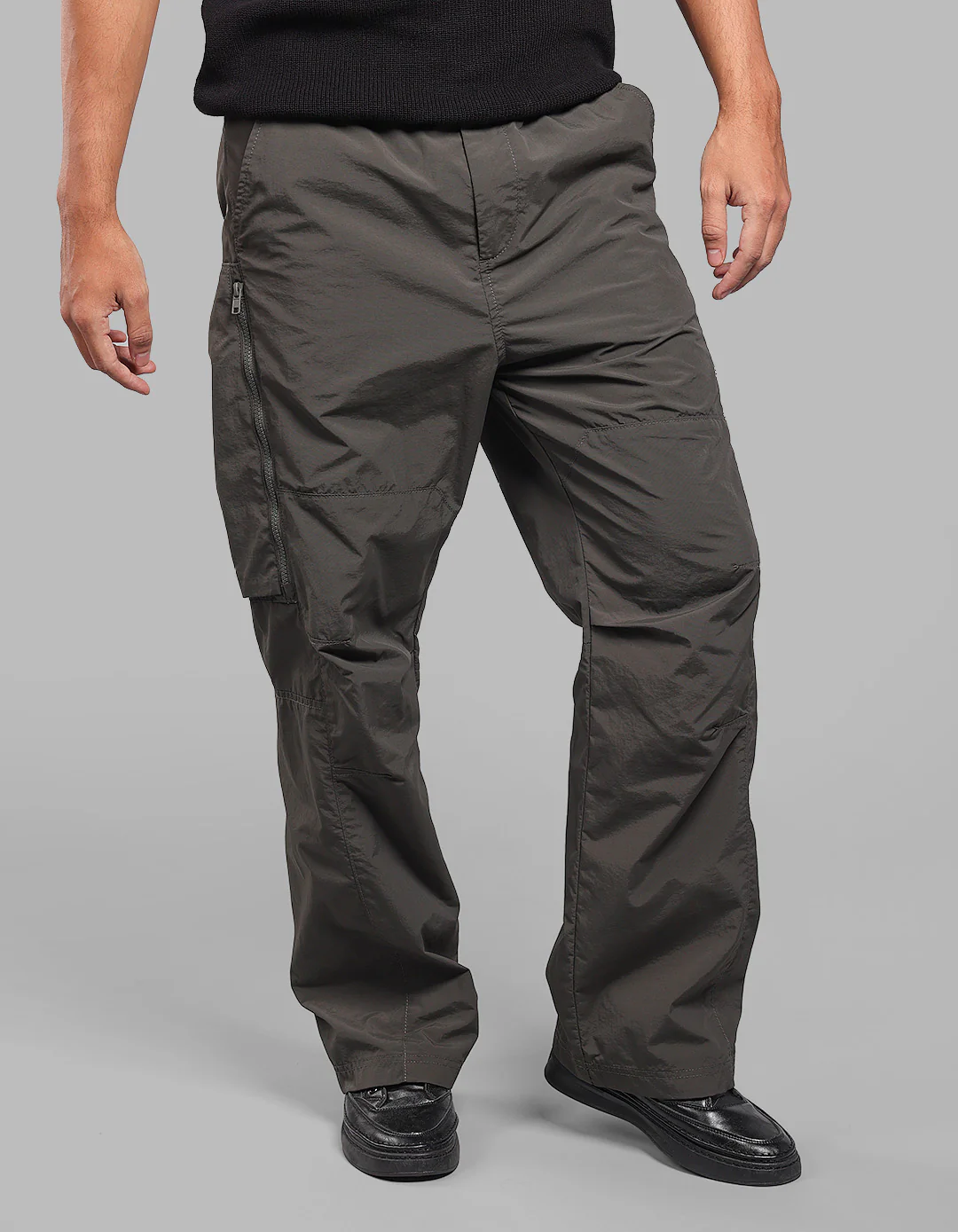 Military Green Loose Fit Utility Pant - Image 3