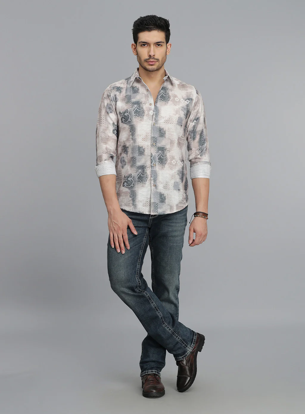 Multi Color Full Sleeves Printed Shirt - Image 2