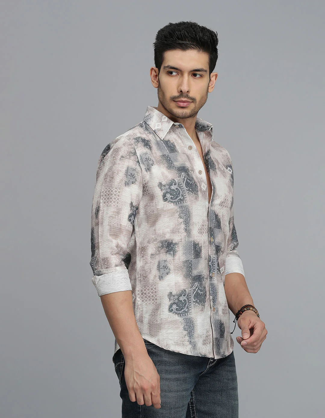 Multi Color Full Sleeves Printed Shirt - Image 4