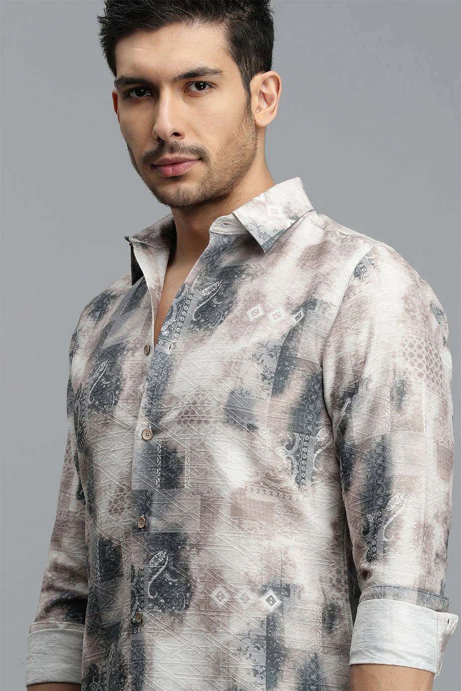 Multi Color Full Sleeves Printed Shirt - Image 6