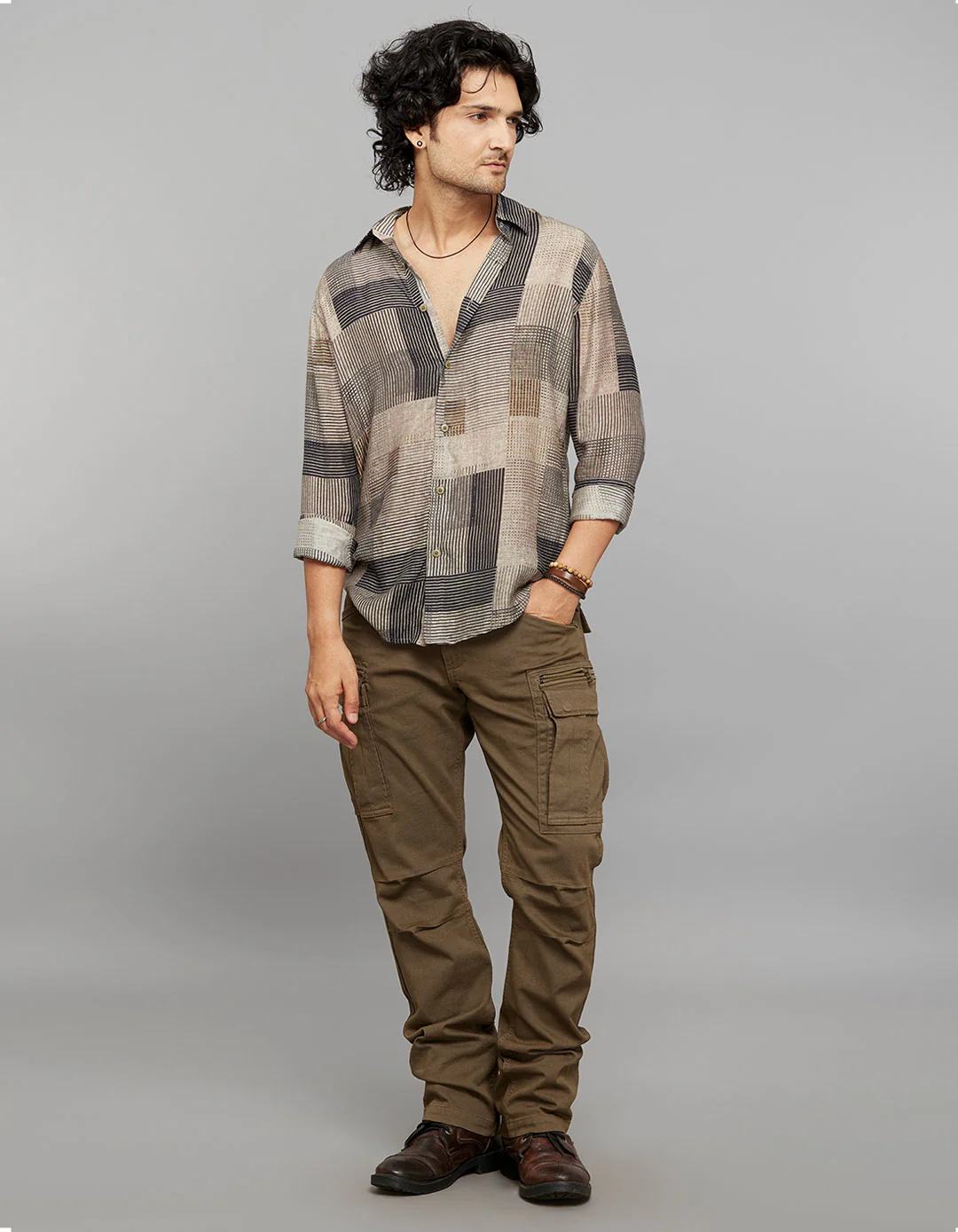 Multi Color Full Sleeves Printed Shirt - Image 2