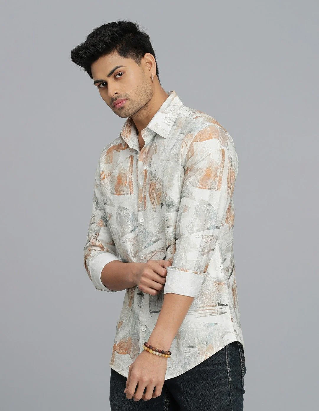 Multi Color Full Sleeves Printed Shirt - Image 3