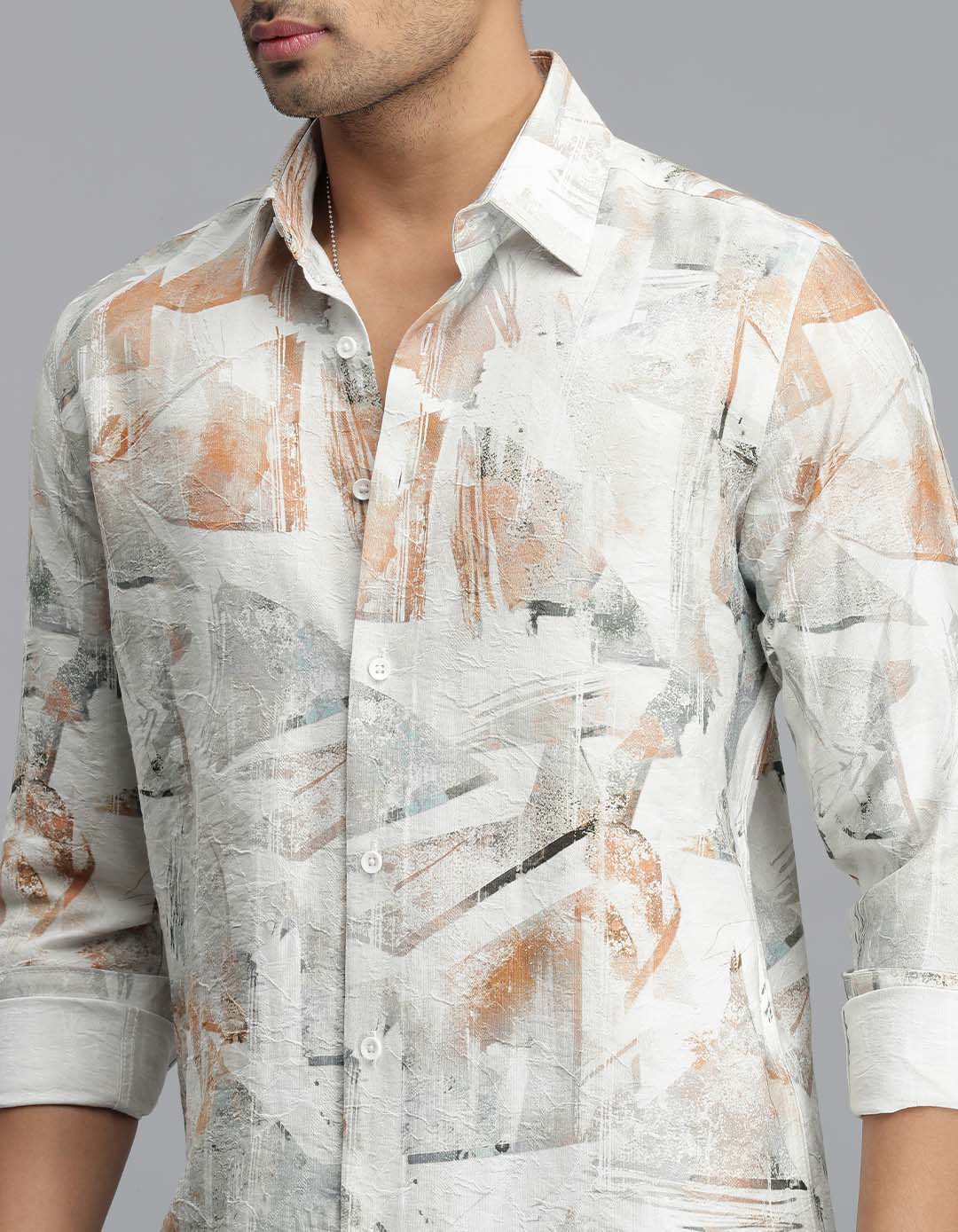 Multi Color Full Sleeves Printed Shirt - Image 6