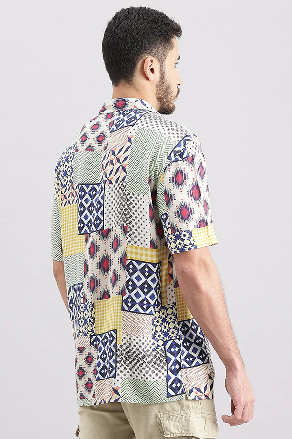 Multi Color Half Sleeve Printed Shirt - Image 4