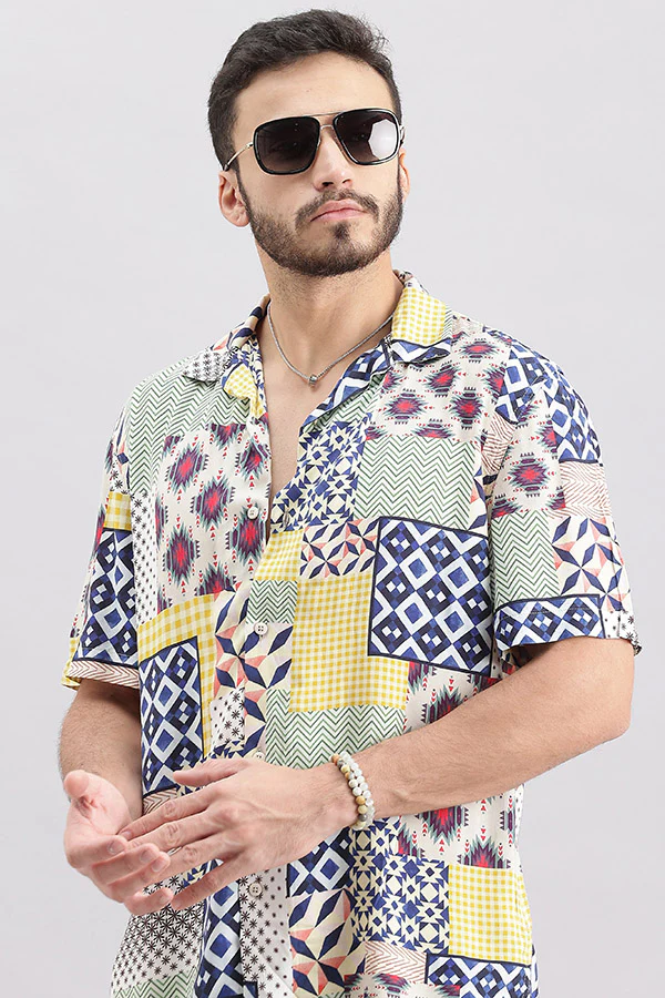 Multi Color Half Sleeve Printed Shirt - Image 6