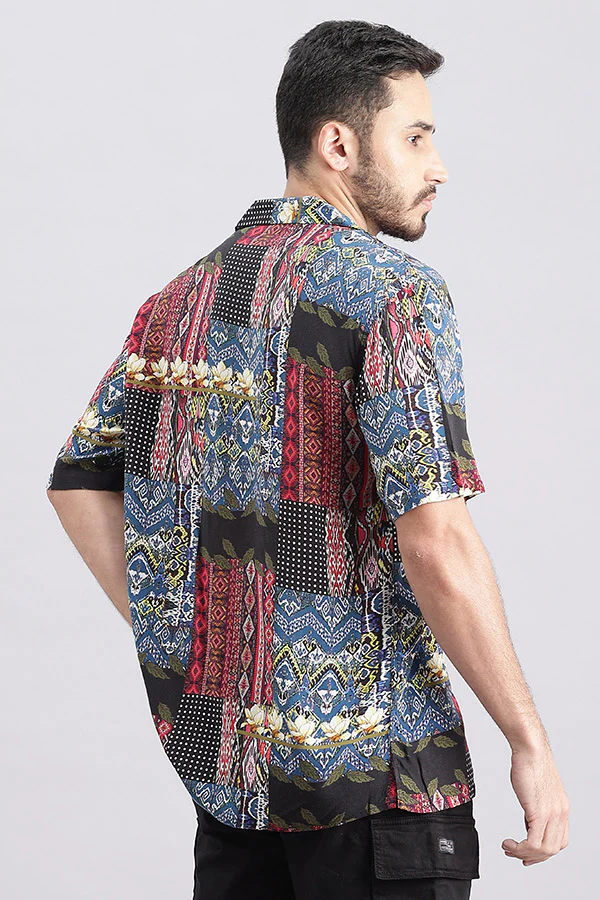 Multi Color Half Sleeve Printed Shirt - Image 4
